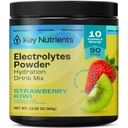 KEY NUTRIENTS Multivitamin Electrolytes pulver Ingen sukker - Juicy Strawberry Kiwi Electrolyte pulver - Endurance & energi Supplement - Hydration pulver - Ingen kalorier - 90 Serveringer - laget i USA