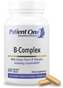 Pasiente én B-kompleks | Supplement for å støtte energi, og hjerte og hjerne helse * | Aktive essenser med Quatrefolic | 60 kapsler