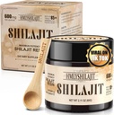 Geloo Shilajit ren Himalayan Organic Shilajit Resin 60 Grams - Naturlig Shilajit Resin - Gullgrad 100% Shilajit - med 85 + Trace Minerals & Fulvic