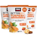 Force Factor Bedre gurkemeie felles støtte Supplement for ekstra styrke felles helse, med HydroCurc gurkemeie curcumin med svart pepper for superior absorpsjon, frukt splash, 180 myk Chews