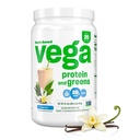 Vegaprotein og grønn proteinpulver, vanilla - 20g Plantebasert Protein Plus Veggies, Vegan, Ikke GMO, Pea Protein for kvinner og menn, 21,7 Ounce (Packing May Vary)