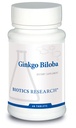 Biotikk forskning Ginkgo Biloba Standardisert 24% Ginkgo Biloba prosent ekstrakt, hjernesupplement, nootropisk, fokus, energi, minne, sunn aldring. 60 tabletter