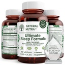 Naturlig Nutra Ultimate Sleep Formula, Kamille å støtte avslapning og redusere natteangst, hjelpe deg å sove raskere, 50 kapsler
