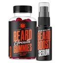 Wild Willies Beard Growth Dual Truseat: Skjeggvekst Gummier og serumsett for menn - Biotin, Koffein og essensiell vekstolje for fyldigere, tykkere ansiktshår - Beard vitaminer og forbedre Skjeggvekst