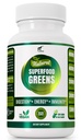 Organic Vegan Super Greens Kapsler med Ashwagandha - Immunstøtte med alle naturlige hele mat næringsstoffer klorella, Moringa, Spirulina, Turmeric, Kale. Forbedre Digestion, Økt energi - Detox piller