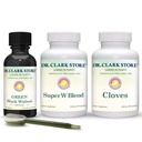 Dr. Clark Store Intestine Support & Cleanse Kit - med originale grønne tinktur fra Black Walnut Hulls, Wormwood og Cloves-hjelper opprettholde optimal intestinal funksjon