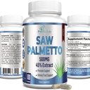 Ekstra styrke så Palmetto - 45% ekstrakt prostata supplement, redusere hyppig urinasjon, DHT blokker for hårvekst, ikke-GMO, 100 kapsler