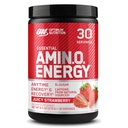 Optimum Nutrition Amino Energi - Før trening med grønn te, BCAA, Aminosyrer, ketovennlig, grønn kaffeekstrakt, energipulver - Juicy Jordbær Burst, 30 Serverer (Packing May Vary)