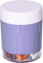 Betife ekstra store kosttilskudd Organizer,Weekly Pill Organizer Flaske, Daglig piller dispenser med 7 store sammenligninger, Organizer å holde 7 dagers vitamin medisinering, 21 etiketter og en rengjøringsbørste (Purple)