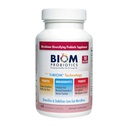 Biom Probiotika 3-i-1 Formel (Cold Shipped) med 10 milliarder flora probiotika, prebiotika og immunobiotika for sunn levetid og lang levetid - Diversifis Gut Microflora og Microbiom - for menn og kvinner