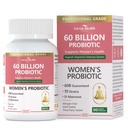 Probiotika og organiske prebiotika for kvinner pH balanse og digestion- 60 milliarder CFU Vaginal probiotika med Cranberry D-Mannose, Vegansk og ikke-GMO for urinveistrakter og immune ® 90 Caps