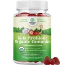 Immun Booster Kids Probiotic Gummies - Bacillus Subtilis Probiotic for Kids Upset Mage Body Cleans Immune Boost and Colon Detox - Digestiv Relief og Digestive Helse Vitaminer Gummy