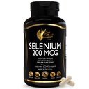 Cocó March N.M.D. Selenium 200 mg – Thyroid & Immune Support Supplement – Essential Mineral for metabolisme og antioksidant Forsvar – Glutenfri, Dairy Free & Vegan – 3 måneders forsyning, 90 Veg Kapsler