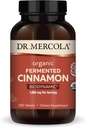 Dr. Mercola Biodynamisk organisk Fermentert kanel - Støtter metabolsk helse - høyflavonoid kanelekstrakt - USDA organisk, ikke-GMO, glutenfri og soya-fri - 180 tabletter