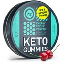 MCT olje keto gummier kollagenmetabolisme booster - pre Workout Gummy energi Chews Keto Candy - fysisk og mental energi, lav carb, lav kalori - 60 Cherry collagen gummier for kvinner og menn