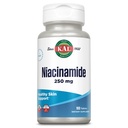 KAL Niacinamid 250mg Tabletter, vitamin B3 Supplement for hud helse, energimetabolisme, Nerve, sirkulasjon og dialyse støtte, forbedret absorpsjon aktivTabs, Vegansk, 100 serveringer, 100 tabletter