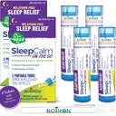 Boiron SleepCalm på farten søvnhjelp for dyp, avslappende, hvilelig nattesøvn - Melatonin-fri og ikke habitforming - 80 greve per tube - 4 rør med blå penn
