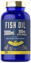 Carlyle Fish Oil 3000 mg | 900mg Omega 3 | 200 Softgels | Lemon Flavor | Ikke-GMO og Glutenfri Supplement