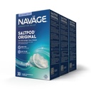 Navage SaltPod Bundle 3 30-Packs (90 SaltPods) - Navage Salt Pod Refills Bare - Eksklusivt designet for Navage Nasal Irrigation System - Sinus Rinse og Saline Pods for rask og beroligende relief