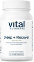 Vital Nutrients Sleep + Recover - Vegansk Supplement - Sovestøtte - Melatonin, Ashwagandha & L-Theanine - Gluten, Dairy & Soja Gratis - 30 Kapsler