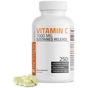 Bronson Vitamin C 1000 mg frigivelse premium ikke-GMO askorbinsyre, 250 tabletter