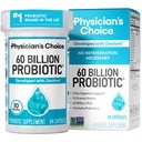 Doktorens CHOICE Probiotika 60 milliarder CFU - 10 strimler + organiske prebiotika - Immune, Digestiv og Gut Helse - støtter anledninger, diarre, gass og blotting - for kvinner og menn - 84ct