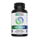 Zhou 3 Day Renew - Probiotika for Digestive Health, Probiotika for menn og kvinner, Gut Helse & Naturlig Reset Support Supplement med Ginger og Aloe - 27 Veg Caps