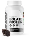 RAW Whey Isolate Protein pulver, cookies N Cream - 100% Grass-Fed Sports Ernæring Protein pulver for muskelvekst og gjenoppretting - lavfett, lav carb, naturlig flavored & søtt - 25 serveringer