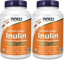 NU Supplements, Inulin Prebiotic Pudder, Certified Organic, Non-GMO Project Verifisert, Intestinal Support*, 8-Ounce (Pack of 2)