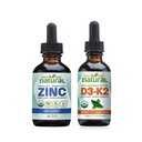 Organisk flytende sink og vitamin D3K2 drops