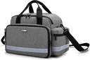 Trunab Hjem Helse Sykepleier Bag Medical Bag Organizer med håndtak og skulderstropp for hjemmebesøk