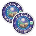 Badger Sleep Balm, Organisk essensiell olje Aromaterapi Naturlig søvn Balm for voksne og barn, Avslappende & beroligende Lavender & Bergamot Naturlig søvnstøtte, .75 oz Tin, 2-Pack