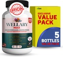 Wellary Max Menopause Support Supplement, 40 milliarder CFU Probiotiske blanding, 90 kapsler (5)