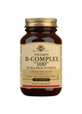 Solgar B-Complex 100" - 100 tabletter - Energimetabolisme, kariovaskulær helse, nervesystemstøtte - Ikke-GMO, Vegan, Glutenfri - 100 Services