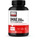 FORCE FACTOR DMAE Supplement for konsentrasjon, fokus og sunn kognitiv funksjon, Brain Supplement & Neurotransmitter Support, Vegan, Ikke-GMO, 100 kapsler