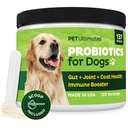 Pet Ultimates Probiotika for hunder – 22-species Hundeprobiotika for Digestive Support & Antibiotika Recovery – Hud og Coat Supplement, forbedrer Vitalitet – Hunde Helseforsyninger (1 pakke)
