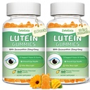2 pakke lutein gummies 25 mg, sukker gratis lutein Zeaxanthin Supplements Gummier, øyenhelse Supplement for voksne, øye vitaminer Lutein for visjon og blått lys beskyttelse, Mango Flavor, 120 greve