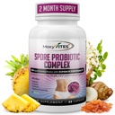 MoxyVites Spore Probiotic Complex - Alt i ett prebiotika og probiotika for digestiv helse, postbiotiske, digestive enzymer daglig kosttilskudd - Spor basert probiotika for kvinner og menn