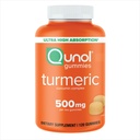 Qunol gummi, gummi med 500 mg gummi curcumin, felles støtte Supplement, Ultra høy absorpsjon curcumin, vegansk, glutenfri, 2 måneders forsyning, 120 greve