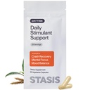 Stasis Daytime Energy & Focus Supplement til par med din stimulant - Ny & forbedret formel for alldags energi, Mood & Brain Support - Nootropics med lagt til CoQ10 & Rhodiola Rosea (25 Serveringer)
