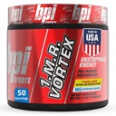BPI Sport 1.M.R Vortex Pre Workout pulver – høy stimul preworkout for menn og kvinner med glycerol, koffein, niacin og herbal ekstrakter – energi, fokus og utholdenhet – Power Juice – 50 serveringer