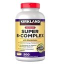 Kirkland Signatur Super B-Complex (2-Pack) med elektrolytter (2 x 500 tabletter)