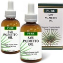 Pure Saw Palmetto Berries Oil 2x30ml Wild & Natural 60-90-dagers forsyning i motsetning til ineffektive pulvere, støtter prostata helse søvn bedre redusere hyppig urinasjon DHT Blocker Hjelp stoppe hår tap