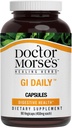 Doctor Morse's GI Daily - Gut Cleanse - Digestiv støtte - Intestinell, Total Gut Support - Naturopath Formulert - Marshmallow Root, Slippery Elm Bark, Mullein Leaf - 90 Kapsler - 45 dagers levering