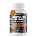 Turmeric Moringa Ginger Boswellia Quercetin Cinnamon Safran Tart Cherry Odorless Garlic Nettle - 150 Kapsler-laget i USA