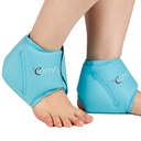 Comfytemp Ankle Ice Pack Wrap for svelling, Plantar Facilitis, Foot Pain Relief, FSA kvalifisert, Gel pakker for skadeskader Reusable, Hot Cold Compression for Achilles Tendonitis, Sprain Ankles, Gave, 2 stk