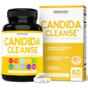 Candida Cleanse Detox (60 greve) Avansert 11-i-1 Formula for overvekstbehandling med Candida Killer Complex for menn og kvinner - tredjepart testet - laget i USA