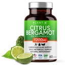 Citrus Bergamot Supplement 1200 mg høyt konsentrert til 70% Polyfenoler - ren Bergamot ekstrakt for hjerte helse, immunitet, antioksidant - 60 Veggie kapsler, laget i USA