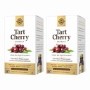 Solgar Tart Cherry 1000 mg, 90 Grønnsaker Capsules (pakke med 2) - Antioksidant med Quercetin, klorogensyre og anthocyaniner forbindelser - ikke-GMO, Vegansk, Glutenfri, Dairy Gratis - 180 Total Services