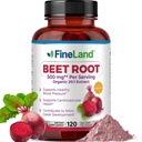 FineLand Beet Root Capsules 中 Blood Pressure Support 10.000mg Ekvivalent per servering 文 20:1 Ekstrakt,120 Vegan Capsules – Immunsystem, Sirkulasjon og hjerte helse – Ikke GMO, laget i USA